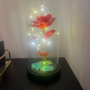 Light up Forever Rose. Batteries included